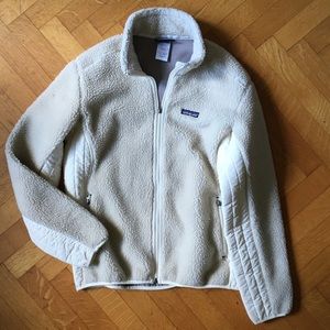 Patagonia faux shearling zip up jacket